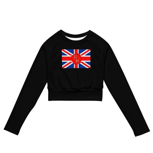 Women's long-sleeve crop top